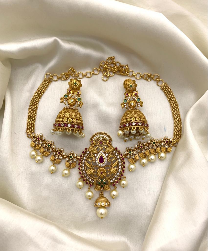 American Diamond CZ Choker Set ADC5553