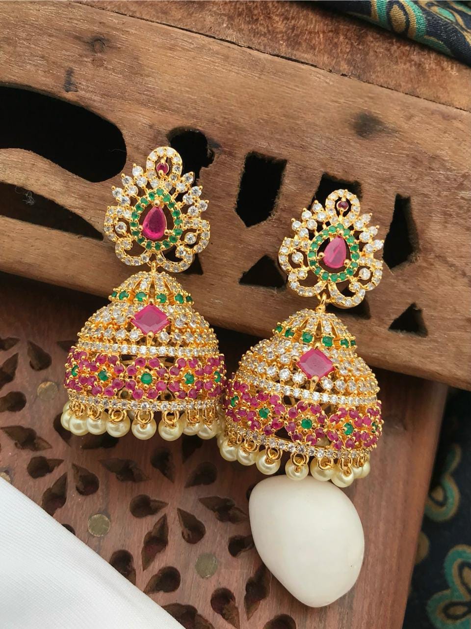 AD Bridal Jhumkas