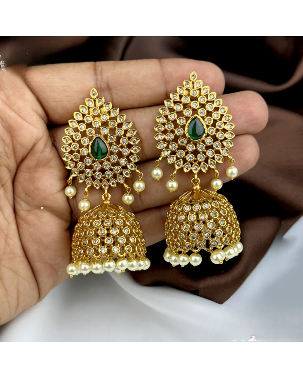 AD Bridal Jhumkas