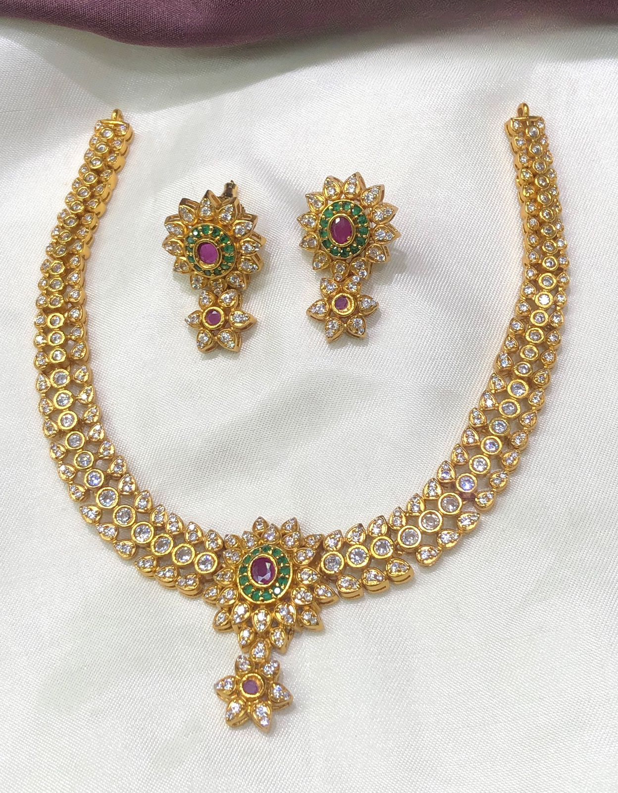 AD CZ Necklace Set ADN2221