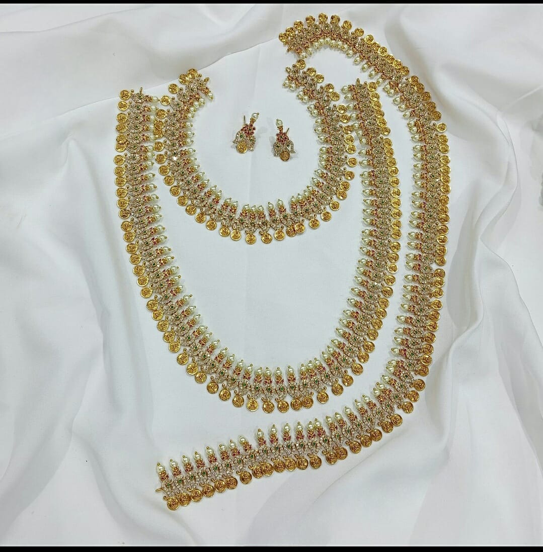 AD CZ Semi Bridal Set