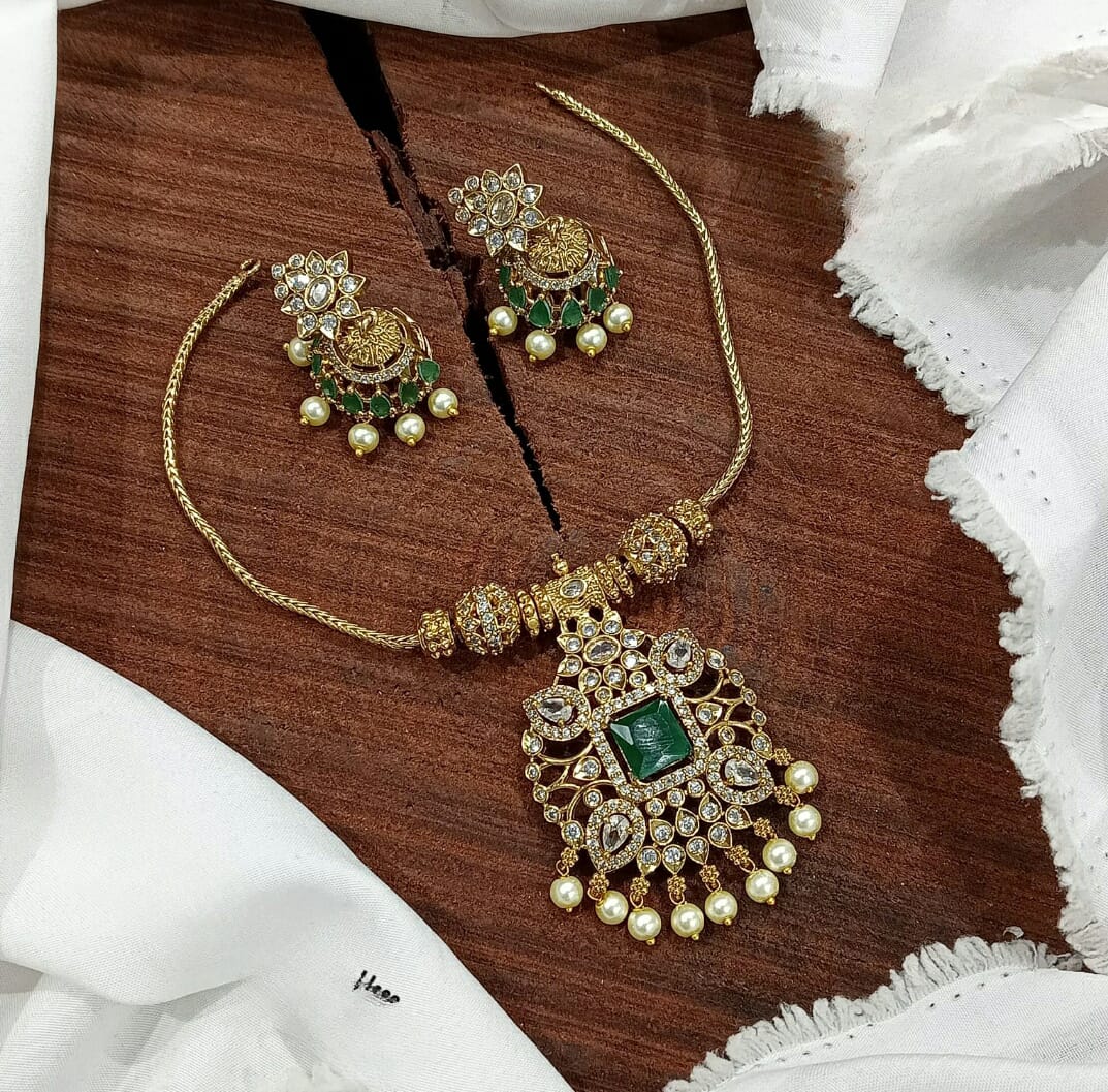 AD Emerald Necklace Set SJ188