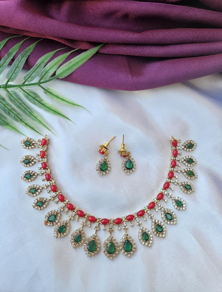 AD Pavalam Necklace Set SJ197