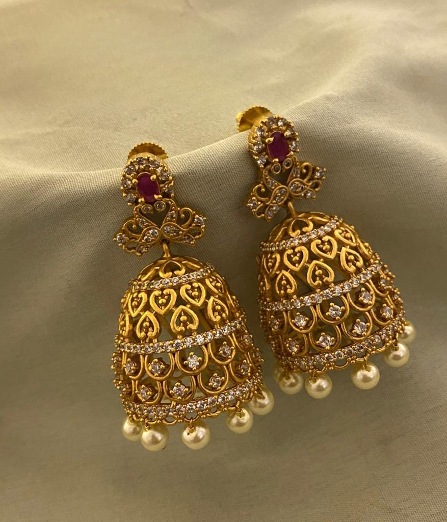 AD Umbrella Peacock Jhumkas ADJ505