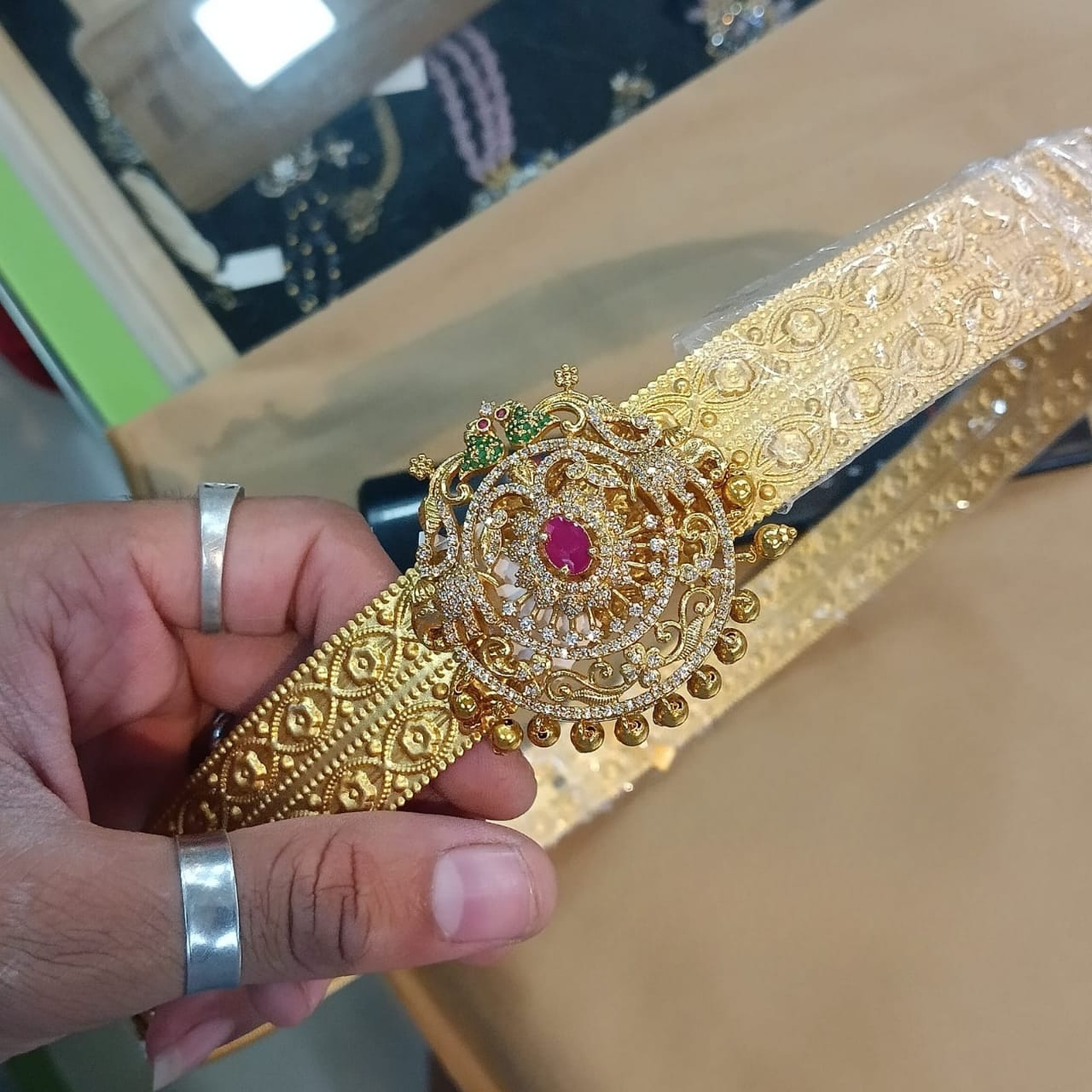 American Diamond CZ Hip Belt HB543