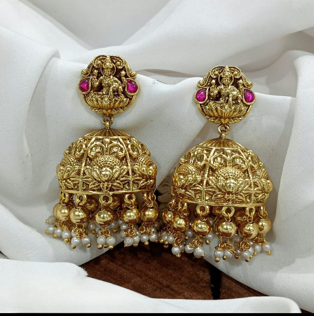 Antique Lakshmi Bridal Jhumkas SJ189