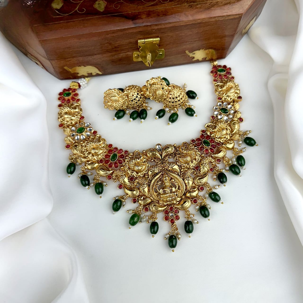 Antique Lakshmi GoldAlike Necklace Set