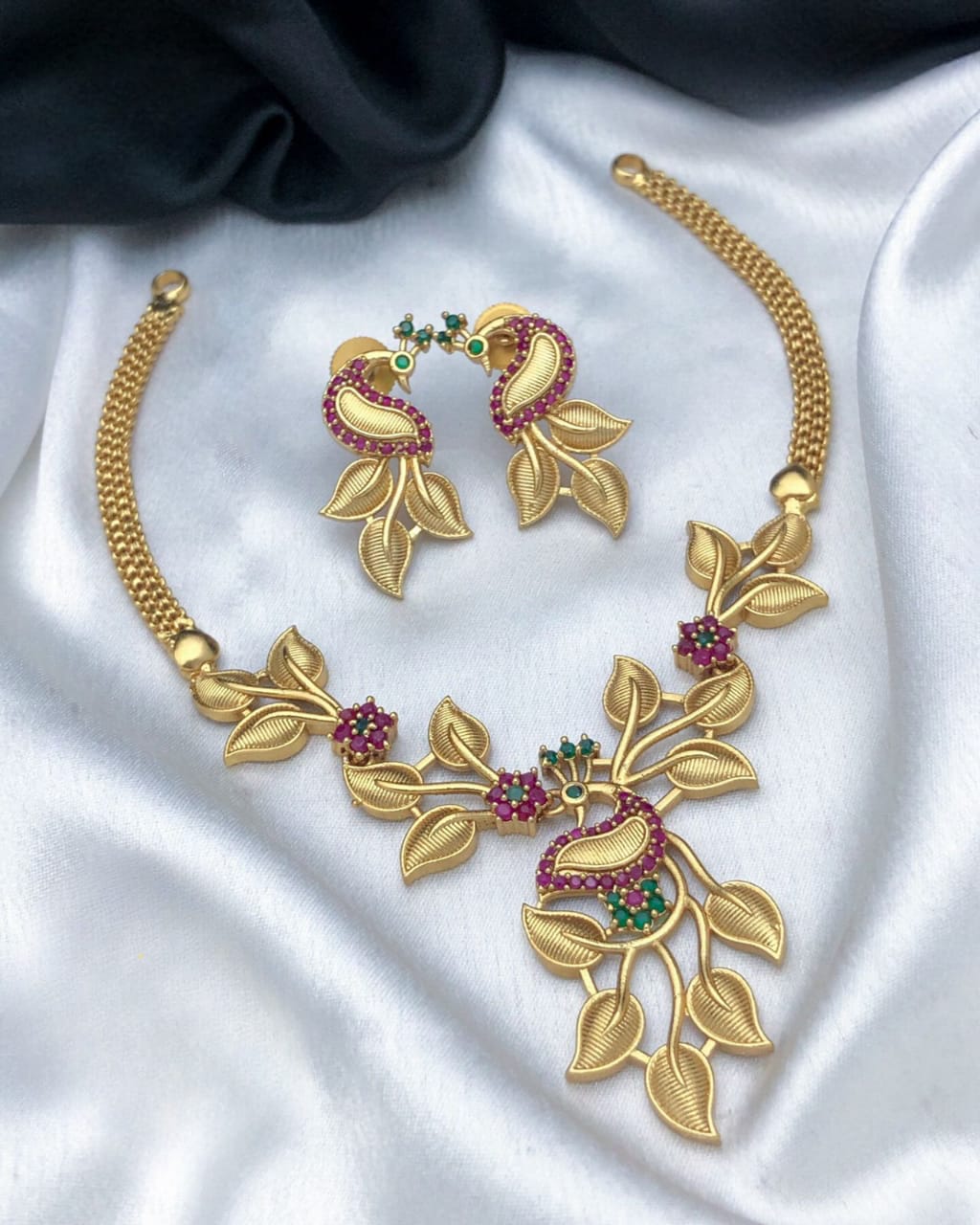 Floral GoldAlike Necklace Set Ns1013