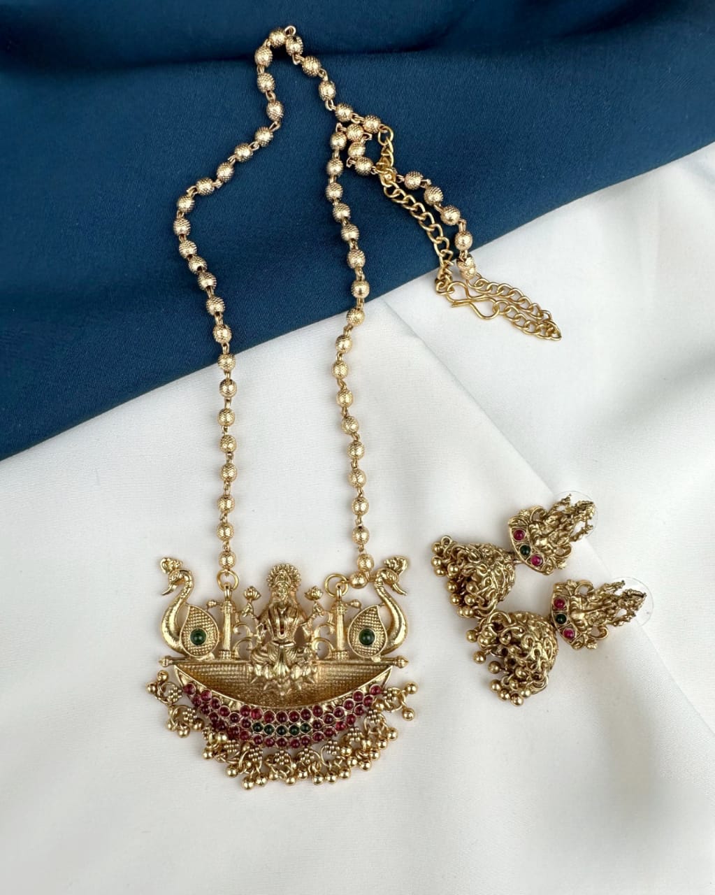 Golden Lakshmi Chain Set