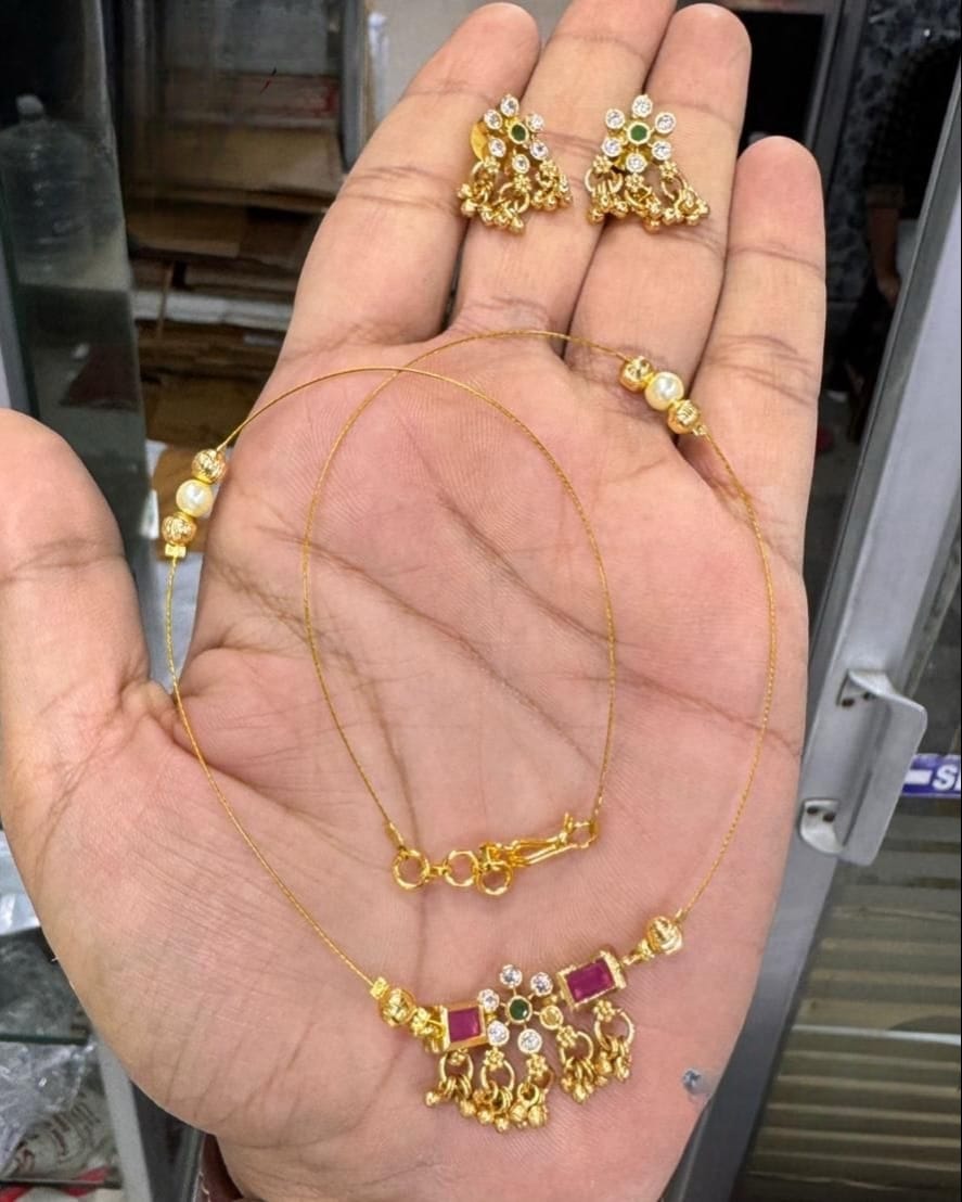 Invisible Floral Necklace Set SJ192