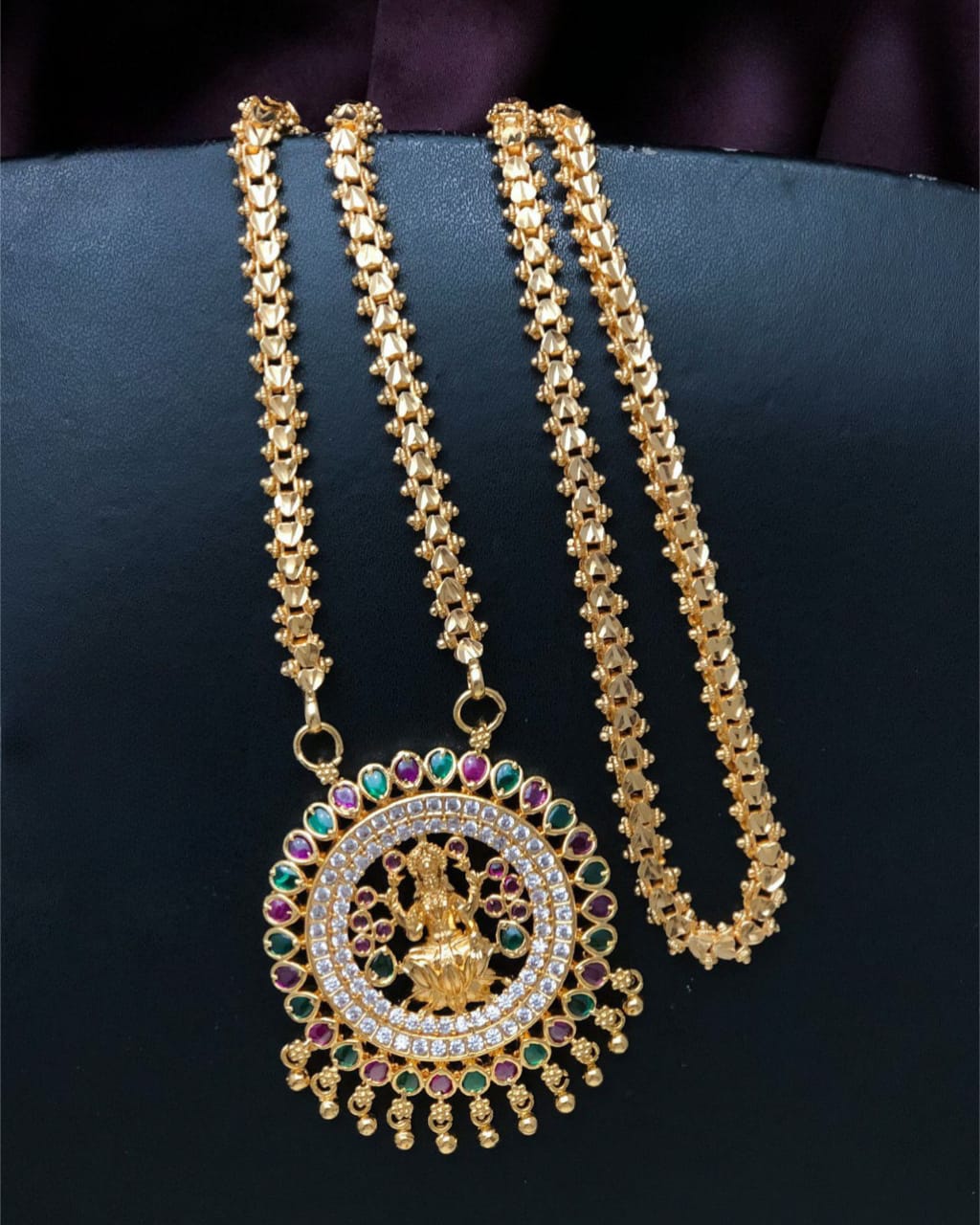 Lakshmi AD Micro Gold Chain SJ282