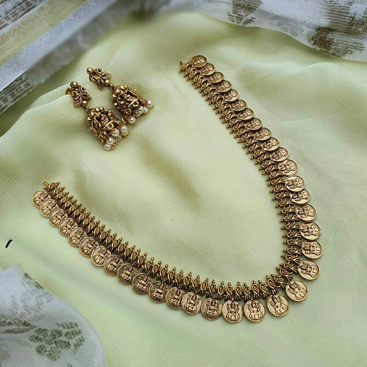 Lakshmi Coin Necklace Set