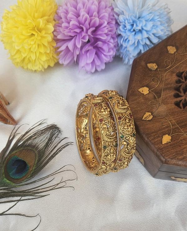 Lakshmi Peacock  Antique Bangles SJ224