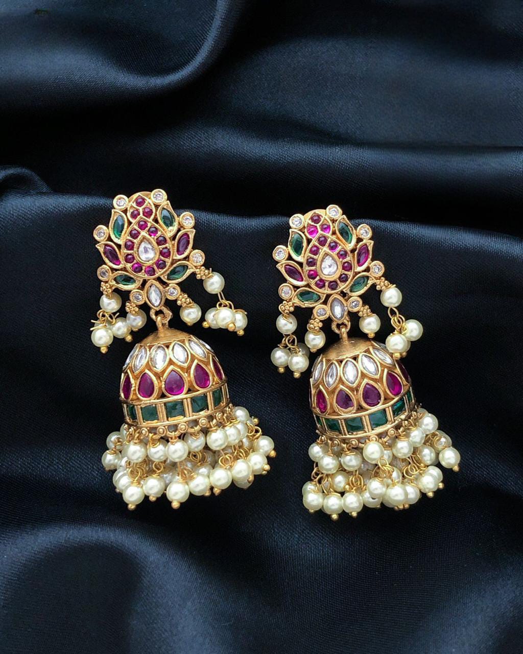 Lotus Jhumkas