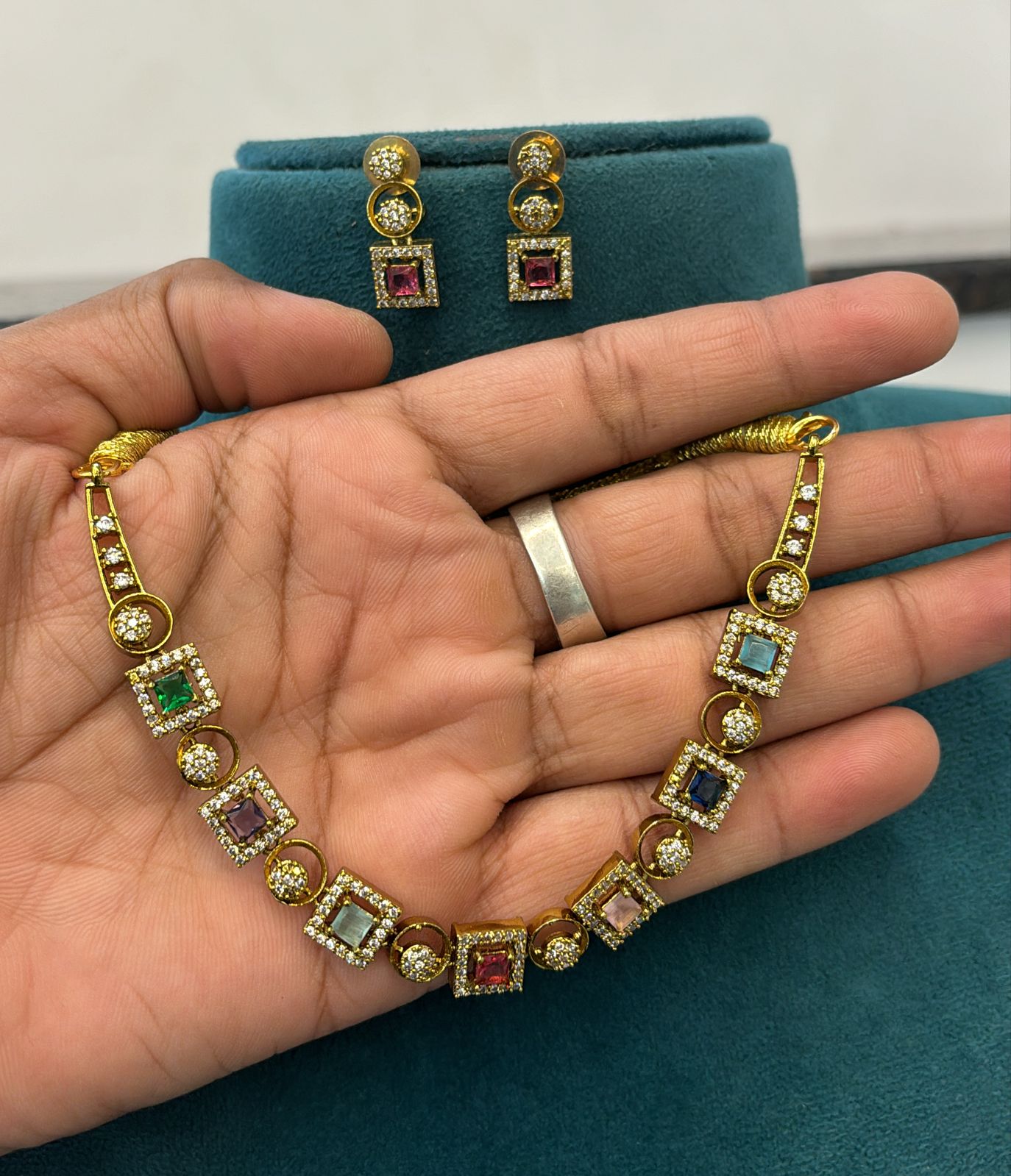 Navaratna Necklace Set SJ162