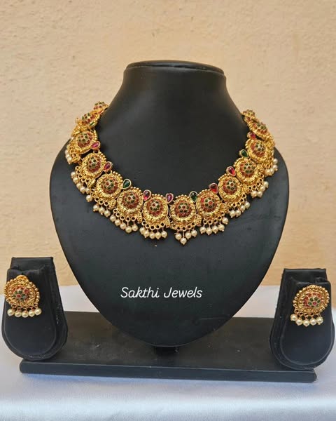 Nayanthara Mam Inspired Bold Necklace Set SJ207