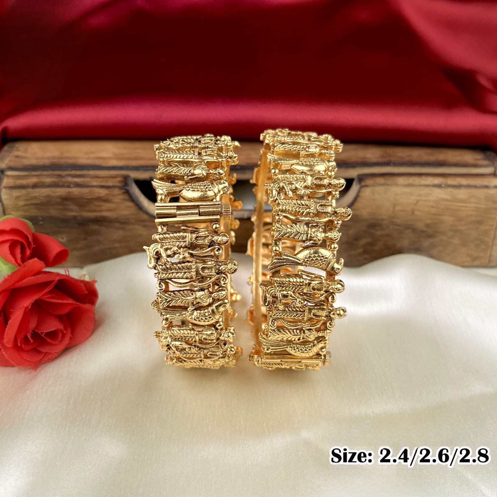 Rama Sita Design Screw Bangles GA247 2.6