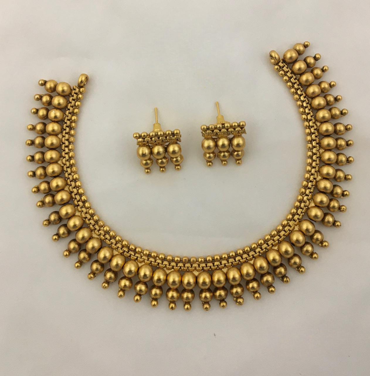 Traditional Golden Necklace Set NS1005